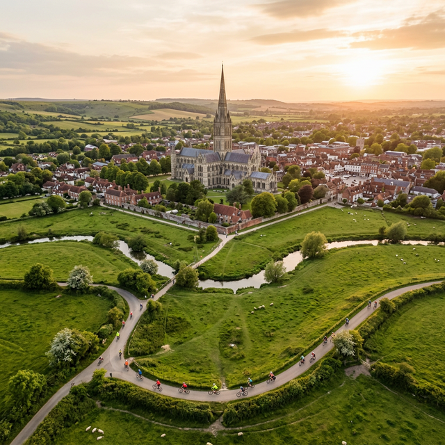 Old Sarum and Woodhenge cycling route