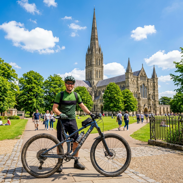 Bike Hire Salisbury location near Salisbury Cathedral